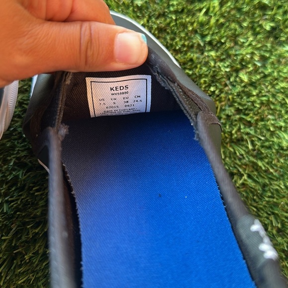 Keds Black Slip-On Sneakers with Canvas Upper Women’s Size 7.5 - Picture 6 of 7